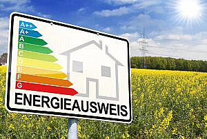 Schild Energieausweis